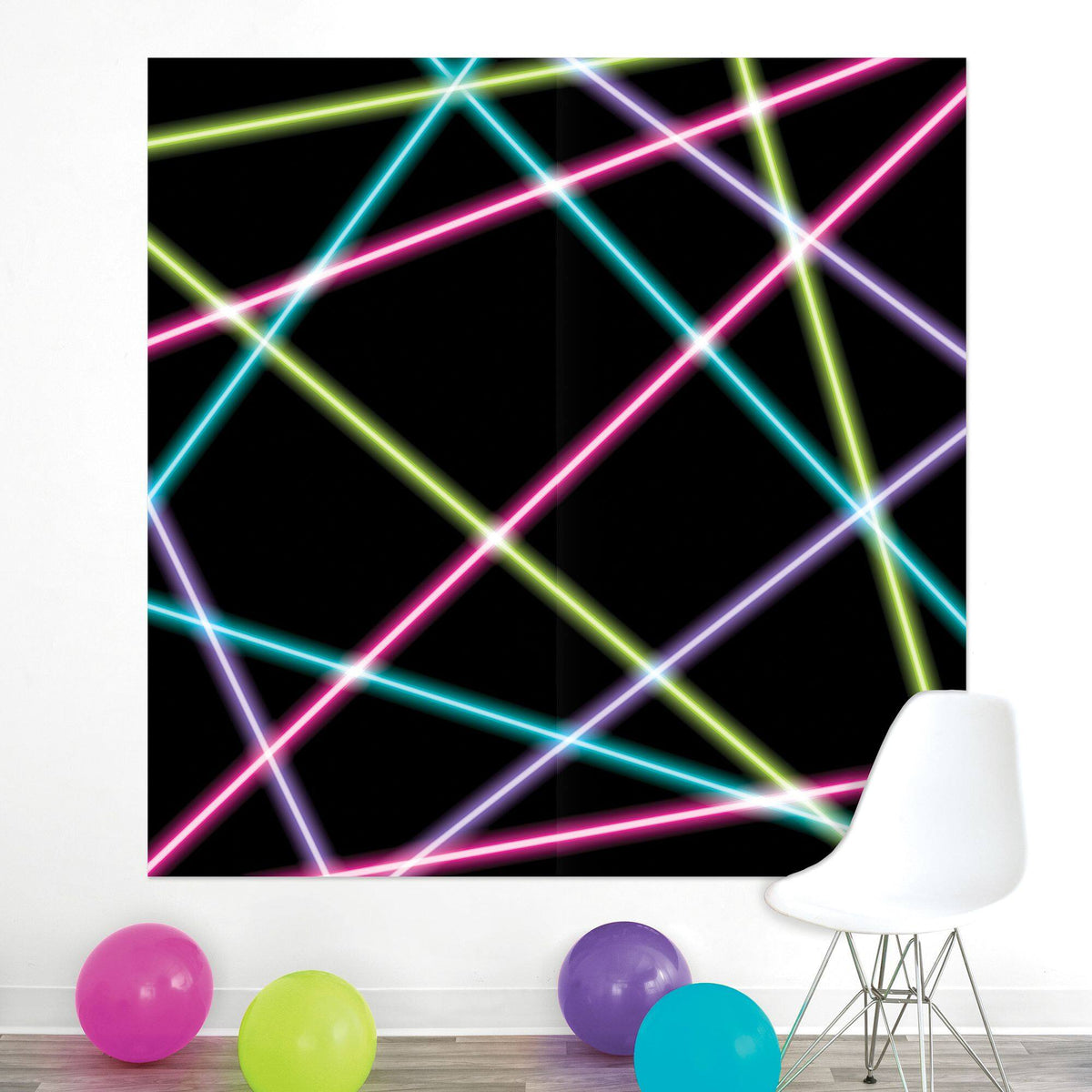 Retro Glow 80s/90s Scene Setter Decoration Kit
