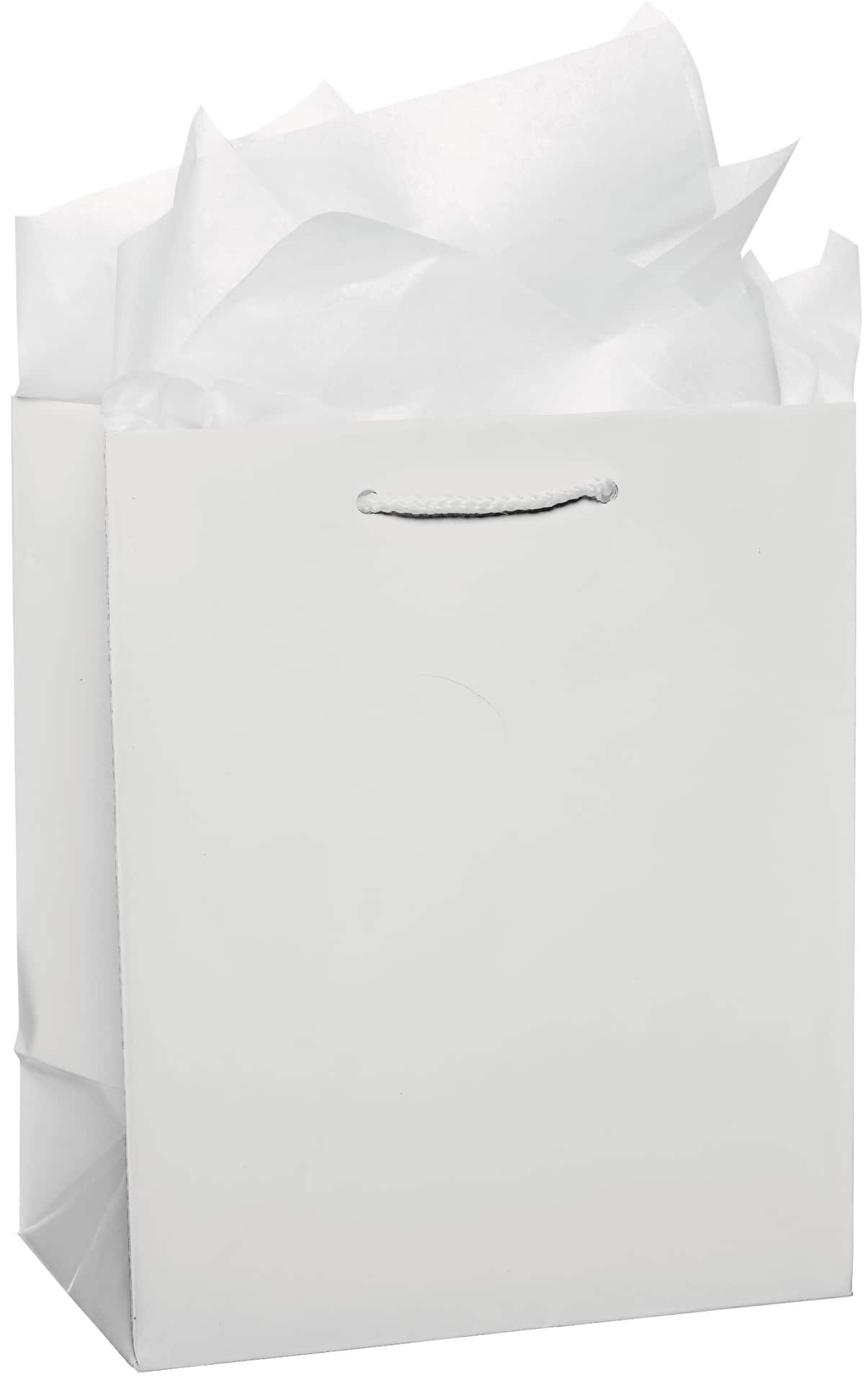 Glossy Bright Pink Gift Bag - Medium Size