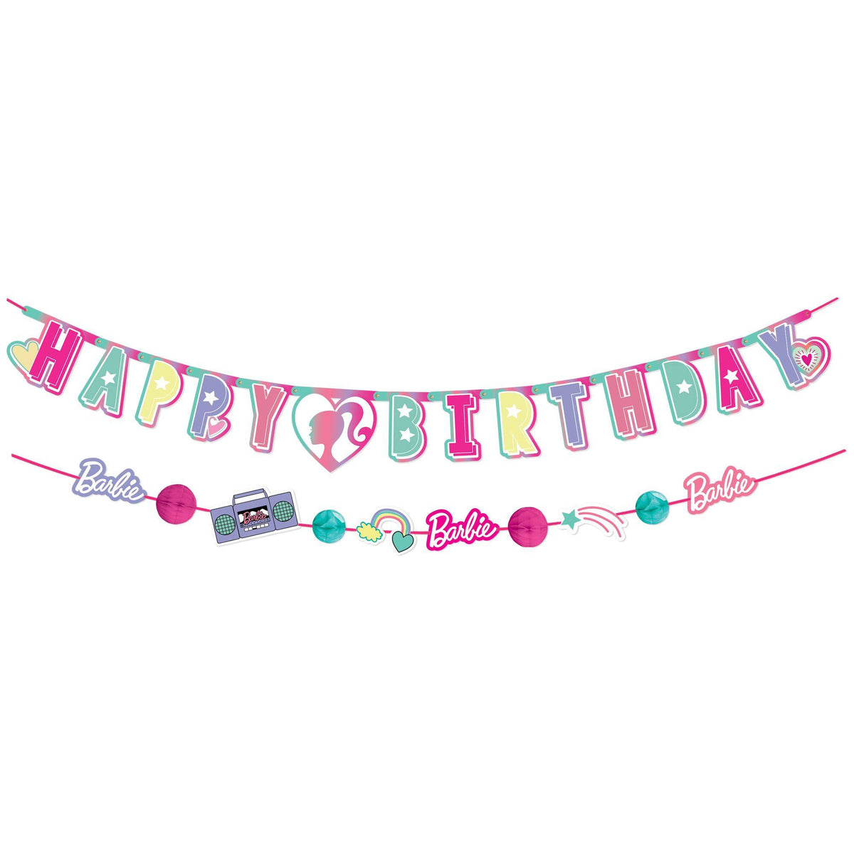 Barbie Dream Together Birthday Banner Kit with Balloons