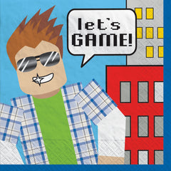Party Town "Let's Game" Beverage Napkins - 16 Pack