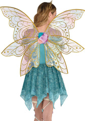 Glittering Gold Fairy Wings Costume Accessory - One Size