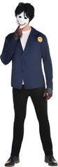Men's Creepy Painter Costume with Jacket, Gloves, and Mask - Halloween Special - Adult One Size