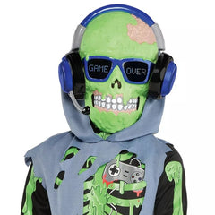 Kids' Zombie Gamer Glow-in-the-Dark Halloween Costume