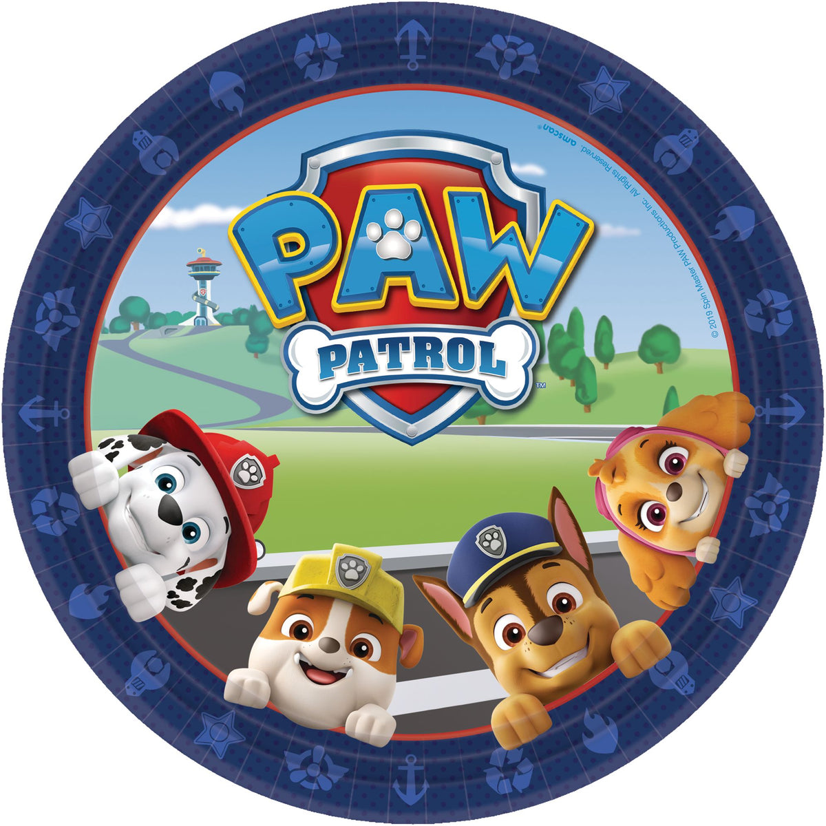 PAW Patrol Adventures 9-Inch Round Paper Plates - 8 Pack