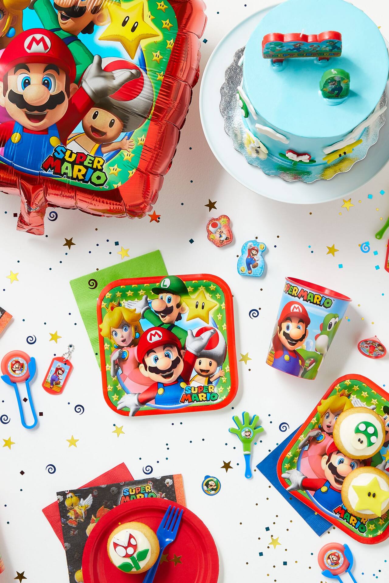 Nintendo Super Mario Bros Luncheon Napkins, 16-Pack