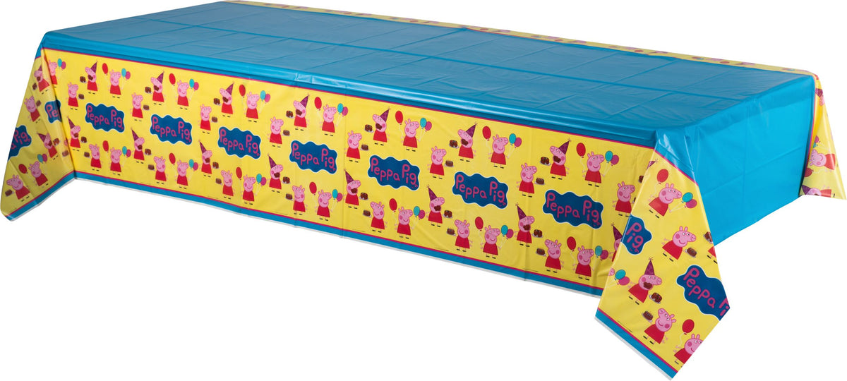 Peppa Pig Plastic Reusable Table Cover - Birthday Party Fun