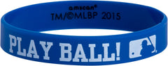 Major League Baseball "Play Ball" Rubber Wristband Bracelets - 12 Pack