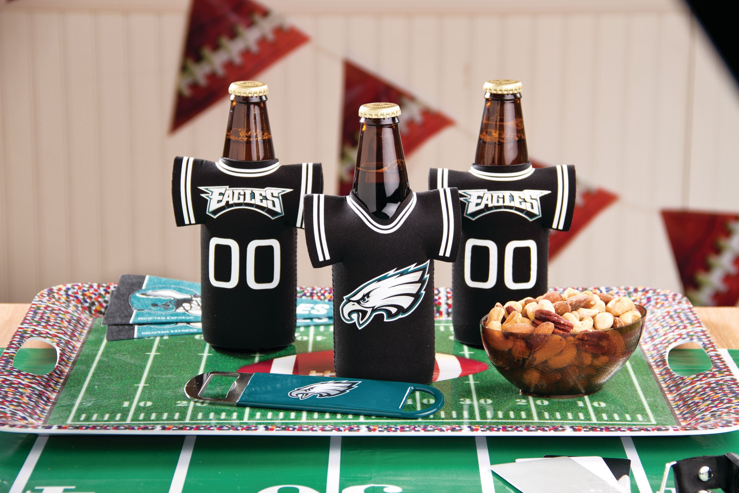 Philadelphia Eagles 9" Round Paper Plates, 18-Pack
