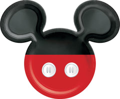 Mickey Mouse Shaped Birthday Party Plates, 8-Pack