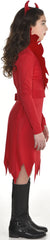 Devious Devil Kids' Halloween Costume with Horns & Red Dress