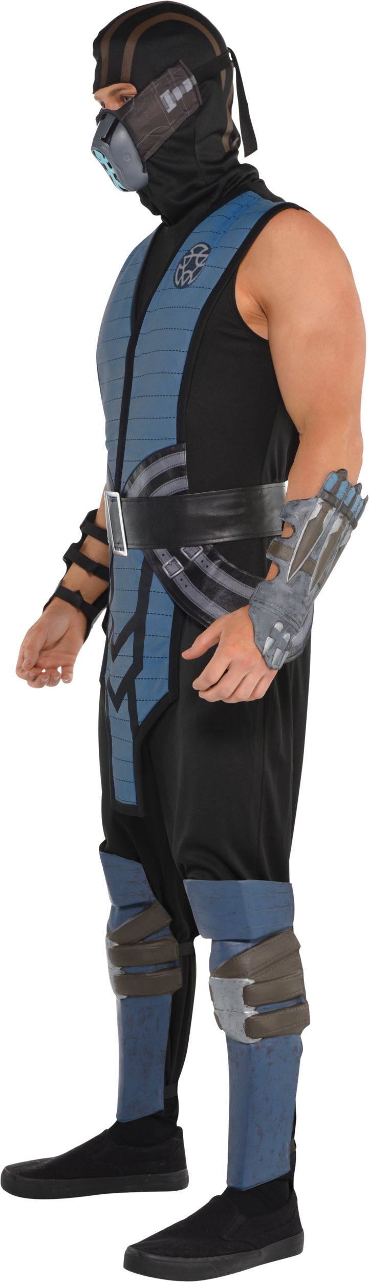 Men's Sub-Zero Mortal Kombat Costume with Mask & Armor - Halloween Edition