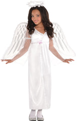 Starlight Angel Costume for Girls with Halo & Wings - Child M (8-10)