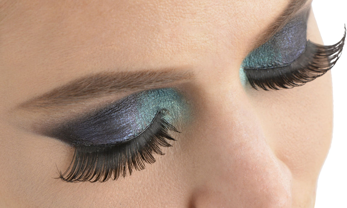 Sultry Black False Eyelashes - Dramatic Costume Accessory
