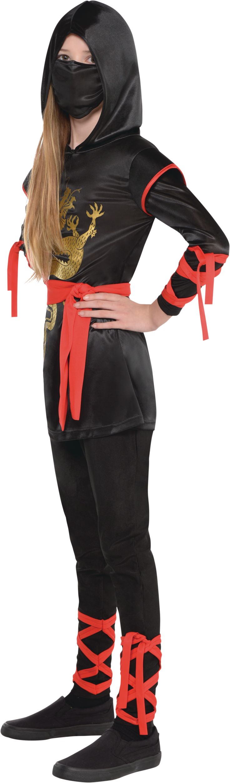 Kids' Dragon Ninja Costume with Hooded Tunic and Leggings - Halloween Special