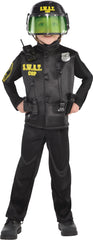 Kids' SWAT Officer Costume with Helmet and Accessories