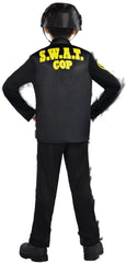 Kids' SWAT Officer Costume with Helmet and Accessories