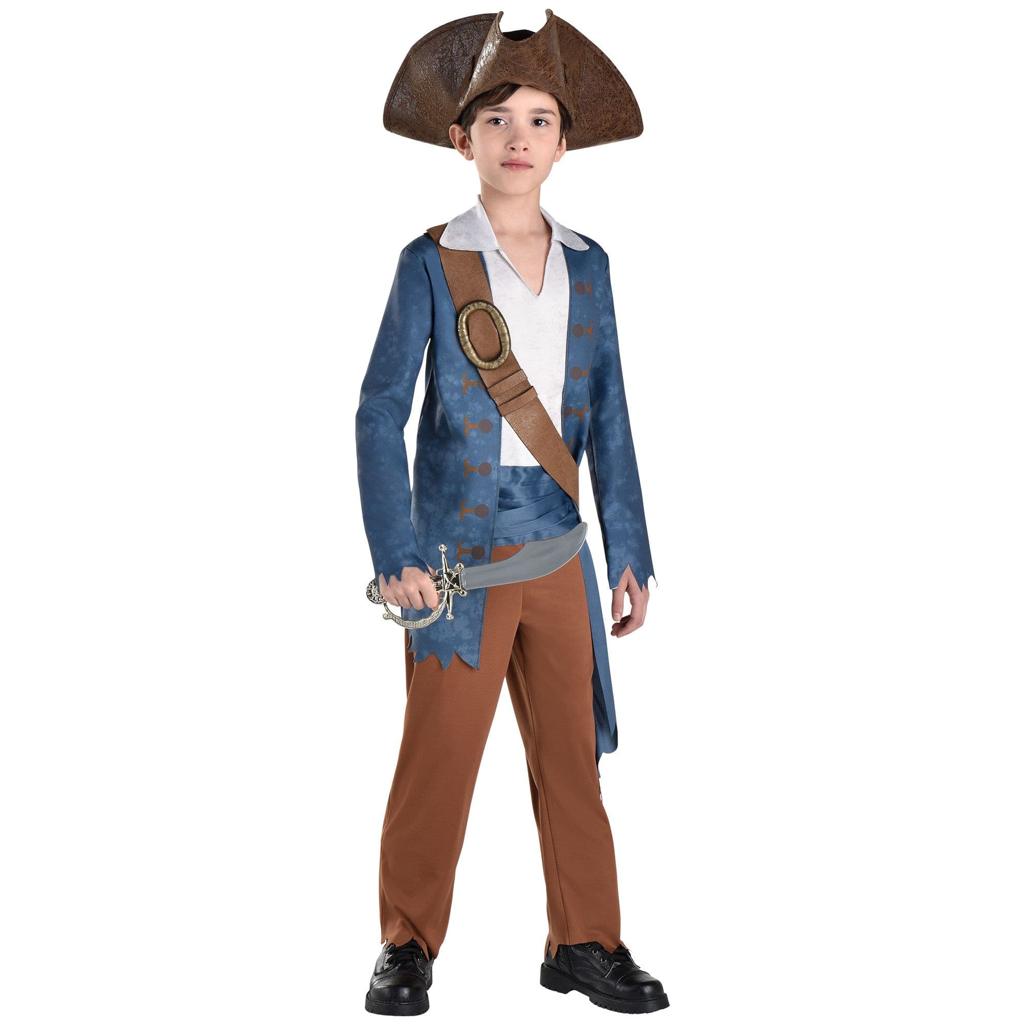Shipwrecked Pirate Boys Halloween Costume with Hat