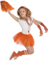 Kids' Orange Tutu - Shimmering Tulle Skirt for Team Spirit