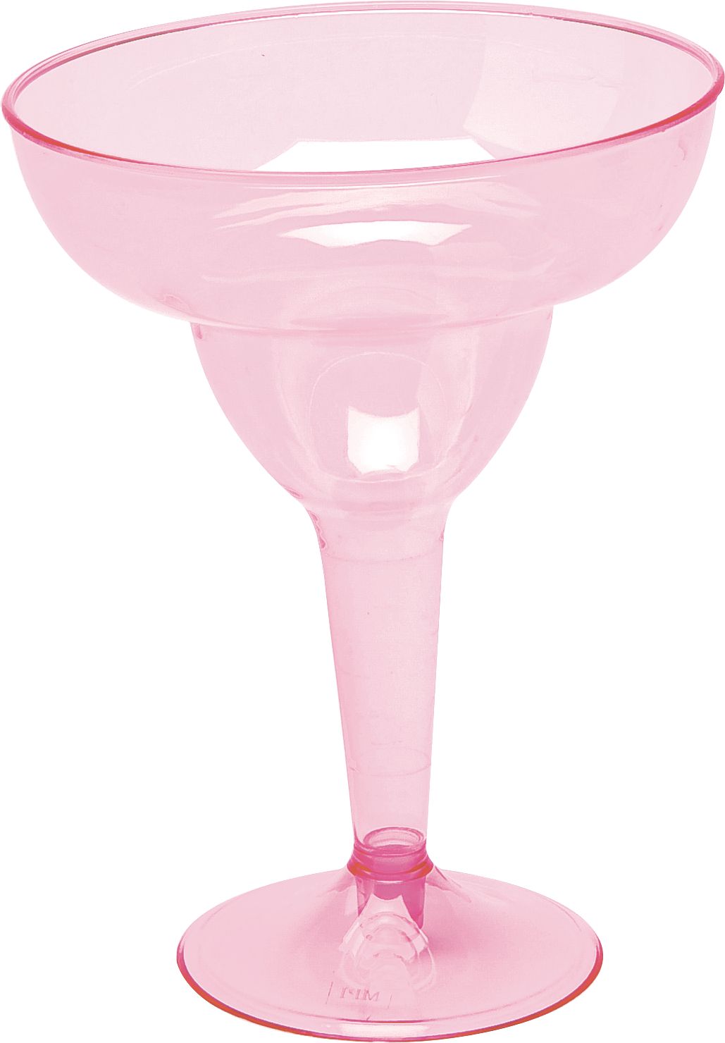 Bright Pink Disposable Margarita Glasses - 20ct