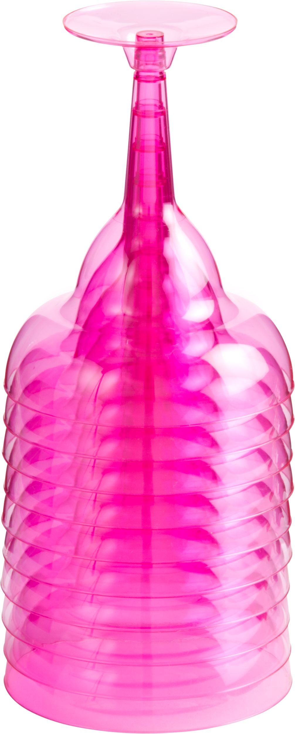 Bright Pink Disposable Margarita Glasses - 20ct