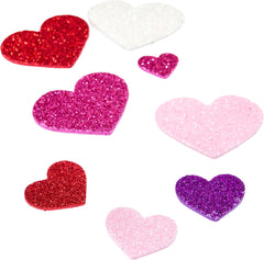 Sparkling Heart Glitter Foam Stickers - 285 Pack