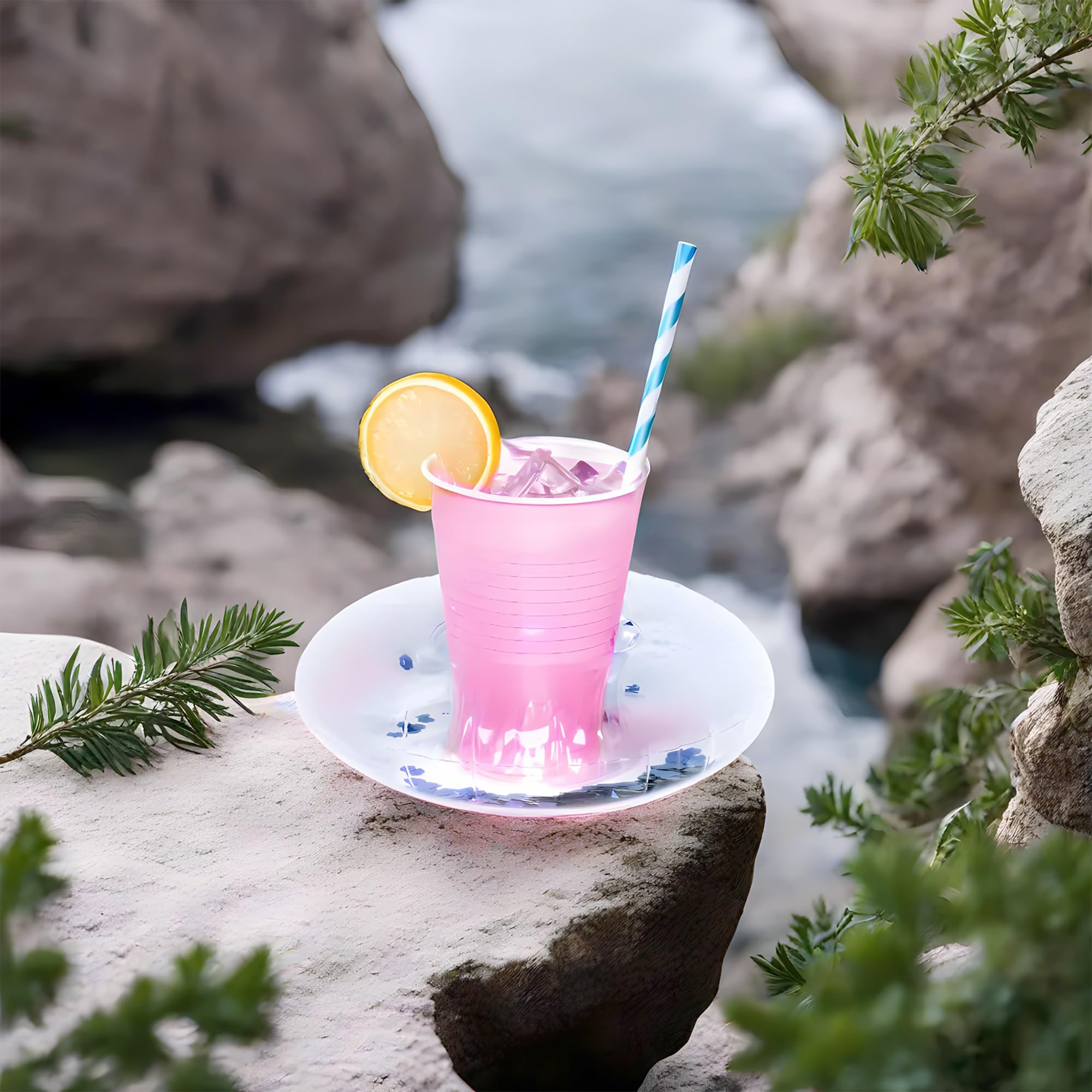 Inflatable Drinkware Holders - Novelty Summer Drinkware Accessories