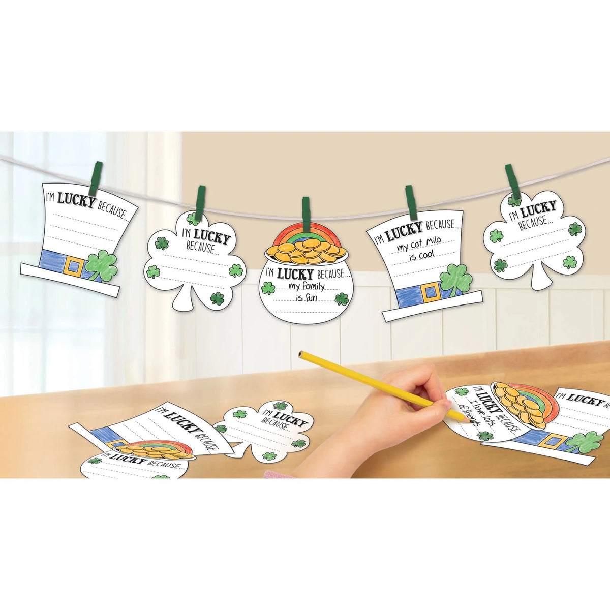 Lucky Paper Garland for St. Patrick's Day