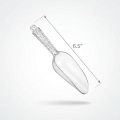 Clear Rhinestone Plastic Candy Scoop - 6.5 inches