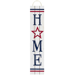 Patriotic Home MDF Hanging Sign