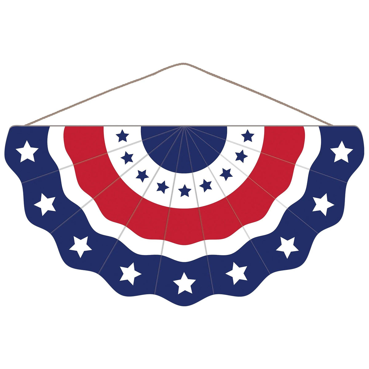 Large Patriotic MDF Bunting Sign
