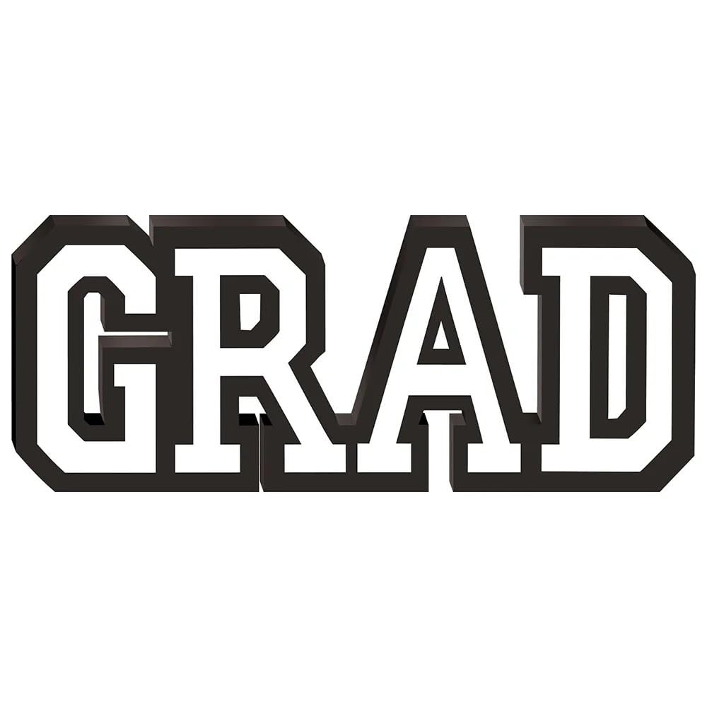 Classic White MDF Graduation Standing Sign
