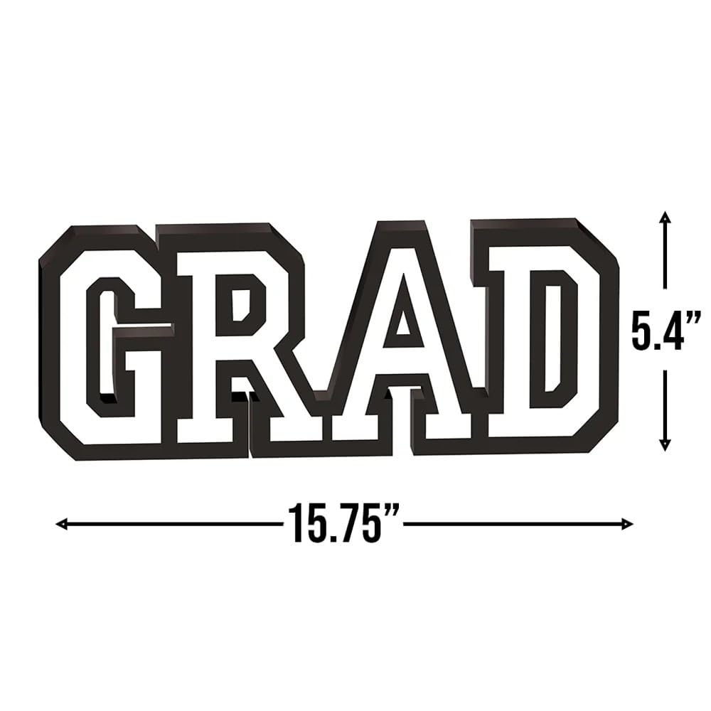 Classic White MDF Graduation Standing Sign