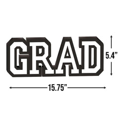 Classic White MDF Graduation Standing Sign