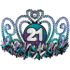 Flashing 21st Birthday Tiara for Adults