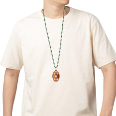 Light-Up LED Football Necklace