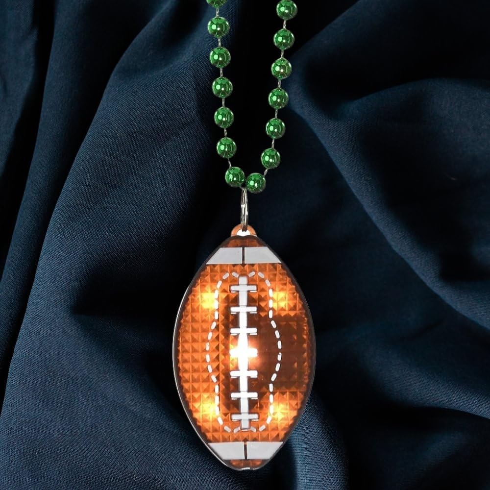 Light-Up LED Football Necklace