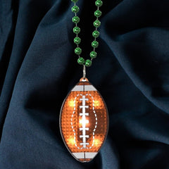 Light-Up LED Football Necklace
