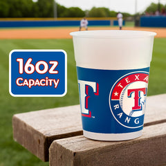 Texas Rangers 16oz Plastic Cup - MLB Licensed