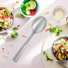 Elegant Gold Plastic Serving Spoons - 9.75"