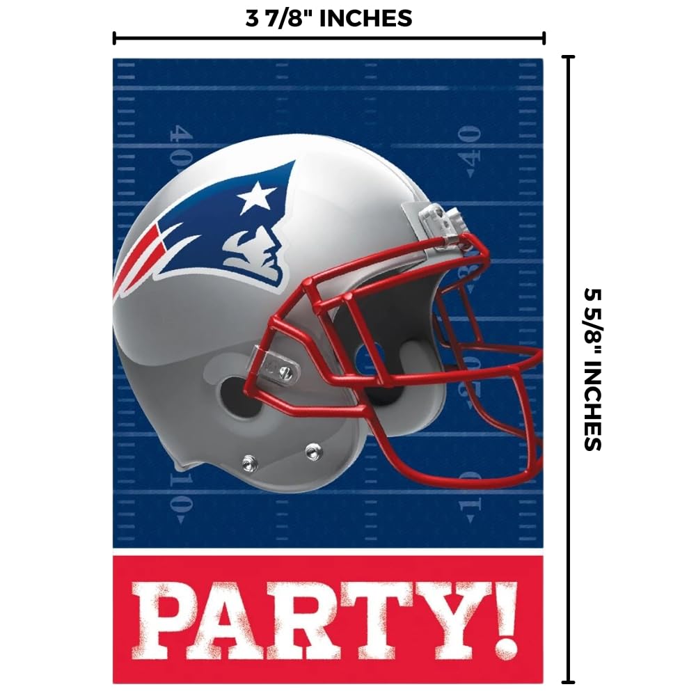 New England Patriots Invitation & Thank You Card Set