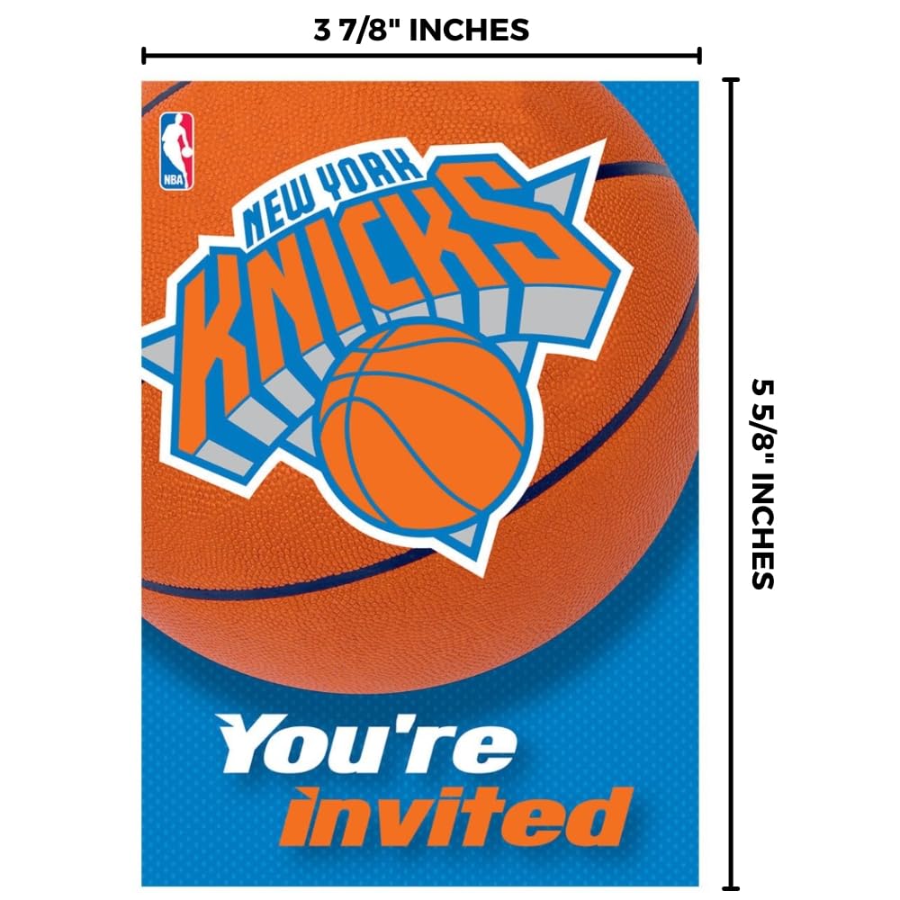 New York Knicks NBA Invitation & Thank You Card Set
