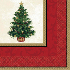 Classic Christmas Tree Lunch Napkins