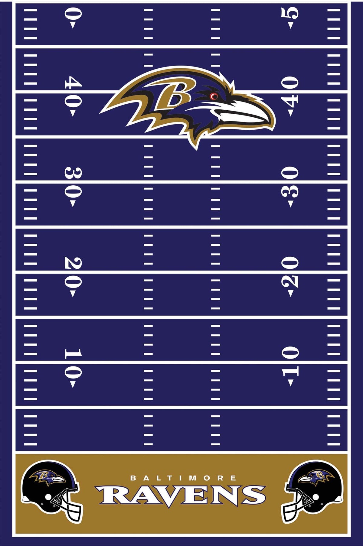 Baltimore Ravens NFL Plastic Table Cover
