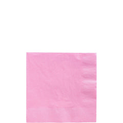 New Pink Solid Color Beverage Napkins