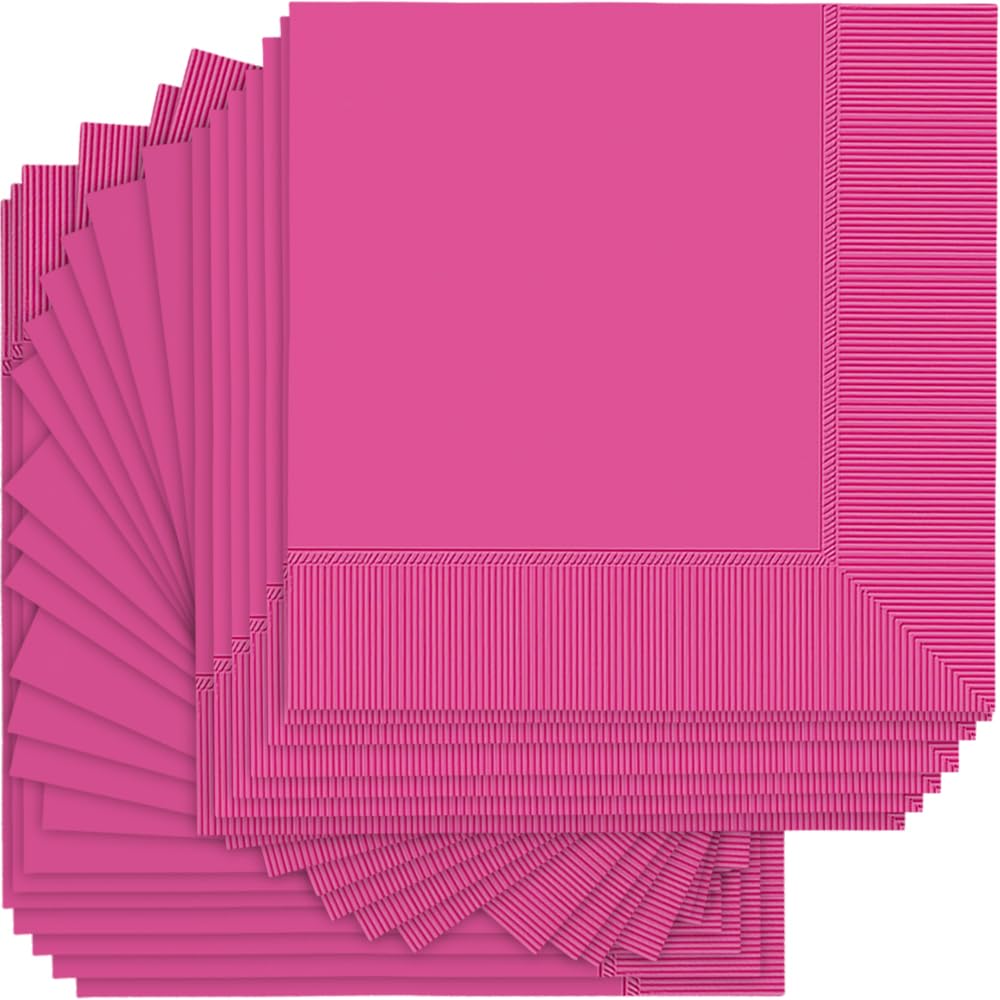 Bright Pink Luncheon Napkins - 50ct