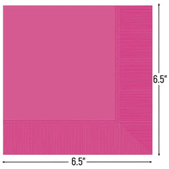 Bright Pink Luncheon Napkins - 50ct