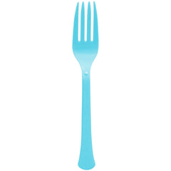 Caribbean Blue Heavy Duty Plastic Forks