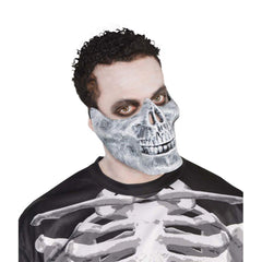 Black and Bone Skeleton Jaw Mask - Halloween Costume Accessory