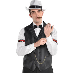 Roaring 20s Gangster Vest - Adult S