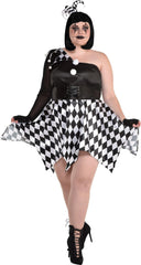 Women's Naughty Jester Halloween Costume - Adult XL (14-16)